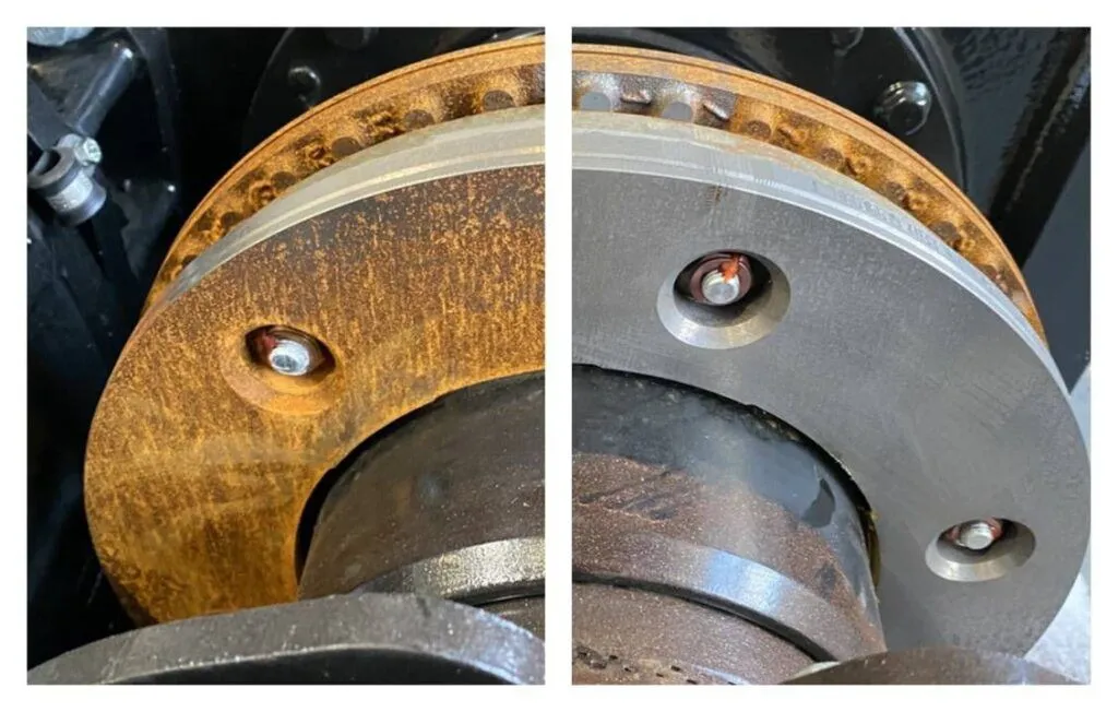 Brake Rotor — Before & After